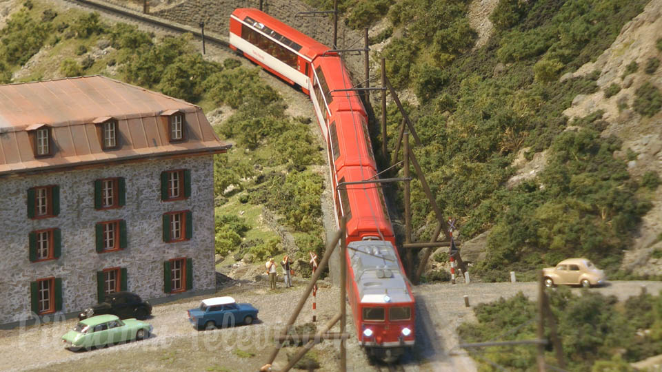 Модели поездов в действии: Одна из лучших модельных железных дорог Швейцарии в масштабе 1:87